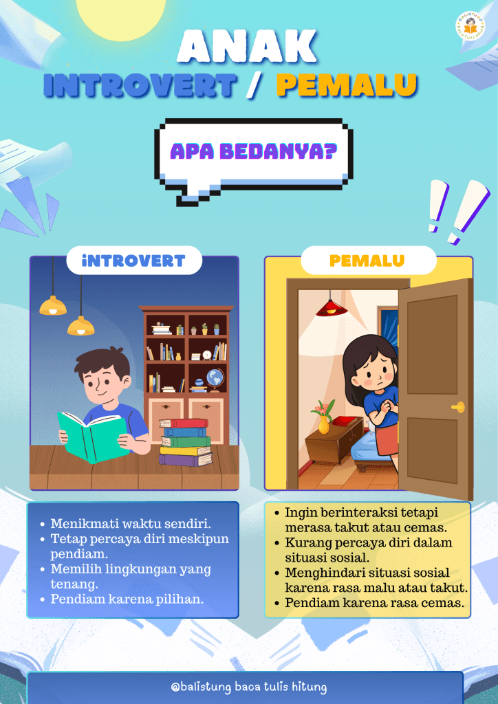 Anak Introvert atau Pemalu? Apa Bedanya?